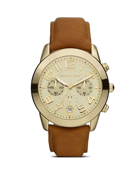 michael kors leather strap charm ladies watch|Michael Kors Watch band extender.